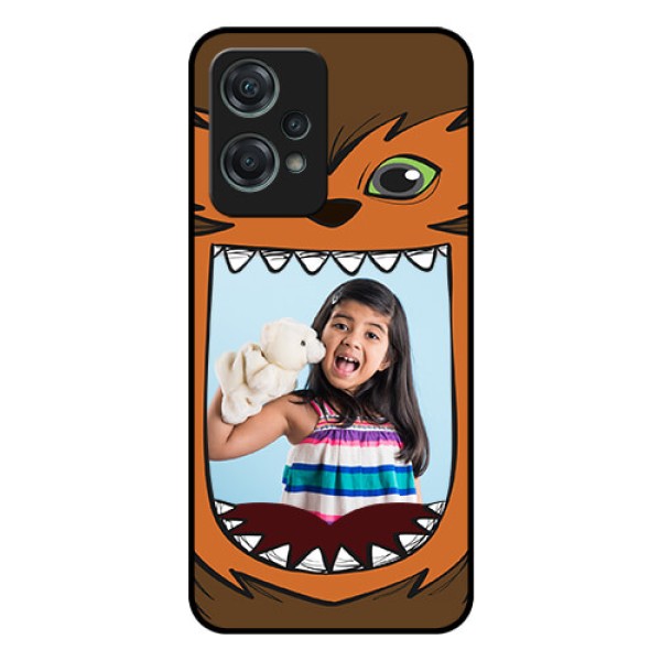Nord CE 2 Lite 5G Photo Printing on Glass Case - Owl Monster Back Case Design Nord CE 2 Lite 5G Photo Printing on Glass Case - Owl Monster Back Case Design