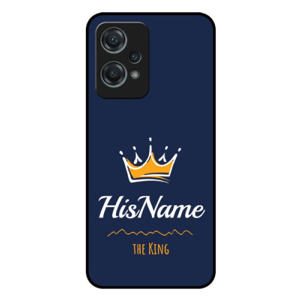 Nord CE 2 Lite 5G Glass Phone Case King with Name Nord CE 2 Lite 5G Glass Phone Case King with Name