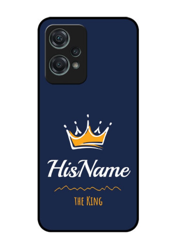 Nord CE 2 Lite 5G Glass Phone Case King with Name