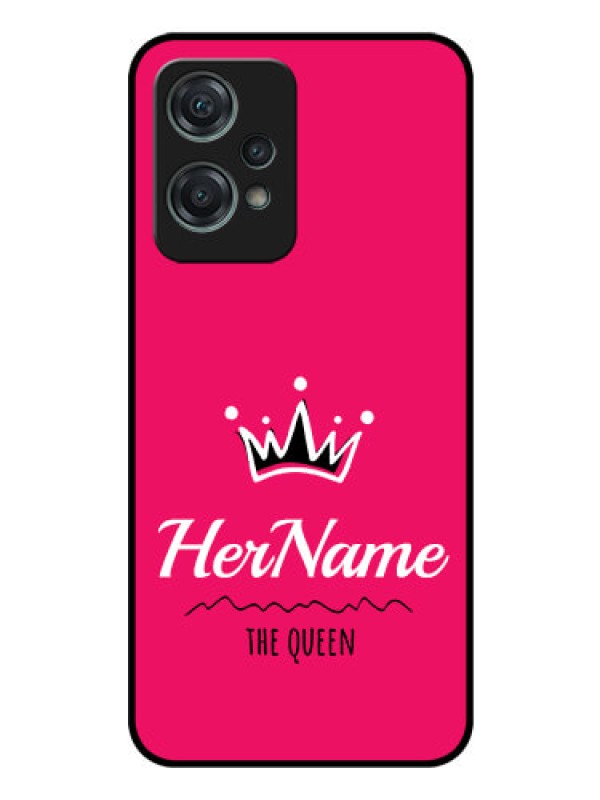 Custom Nord CE 2 Lite 5G Glass Phone Case Queen with Name