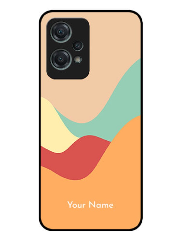 Custom OnePlus Nord CE 2 Lite 5G Personalized Glass Phone Case - Ocean Waves Multi-colour Design