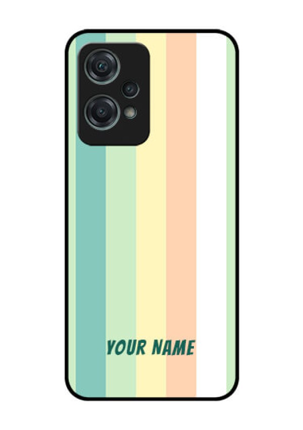 OnePlus Nord CE 2 Lite 5G Photo Printing on Glass Case - Multi-colour Stripes Design