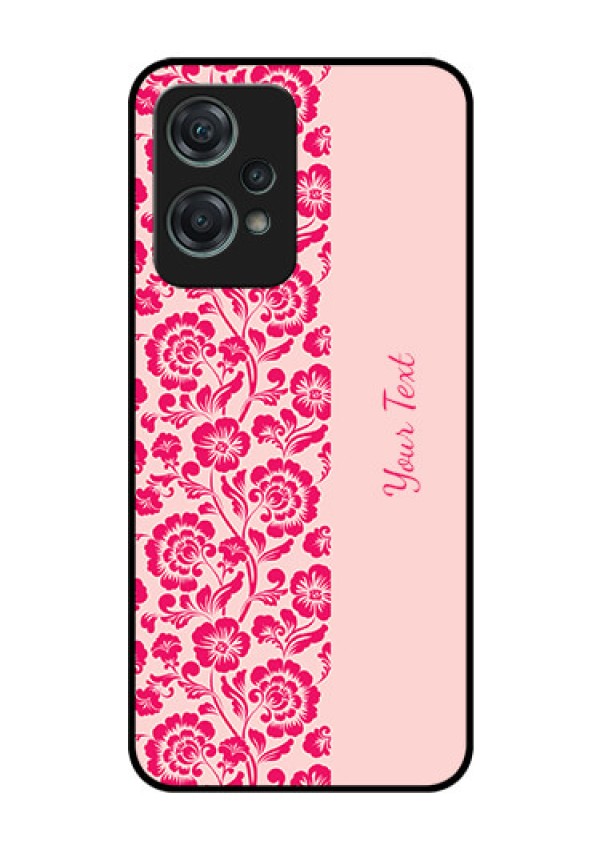 OnePlus Nord CE 2 Lite 5G Custom Glass Phone Case - Attractive Floral Pattern Design