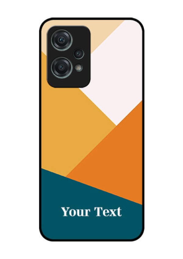 OnePlus Nord CE 2 Lite 5G Personalized Glass Phone Case - Stacked Multi-colour Design