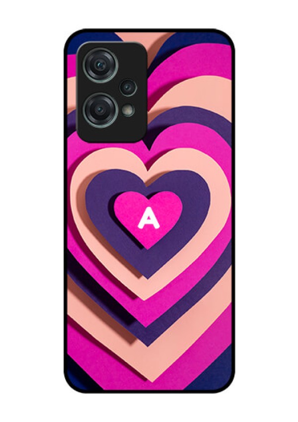 OnePlus Nord CE 2 Lite 5G Custom Glass Mobile Case - Cute Heart Pattern Design