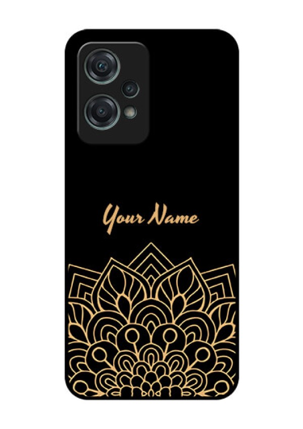 OnePlus Nord CE 2 Lite 5G Custom Glass Phone Case - Golden mandala Design
