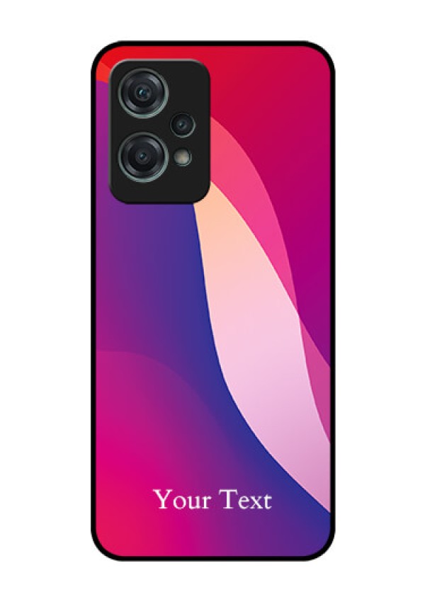 OnePlus Nord CE 2 Lite 5G Personalized Glass Phone Case - Digital abstract Overlap Design