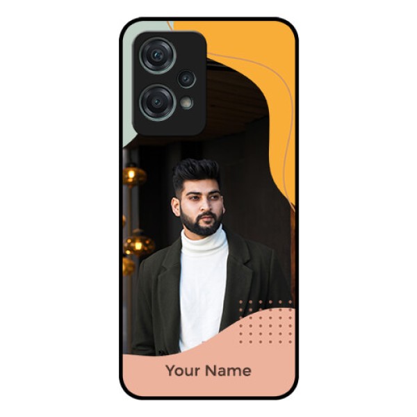 OnePlus Nord CE 2 Lite 5G Personalized Glass Phone Case - Tri-coloured overlay design OnePlus Nord CE 2 Lite 5G Personalized Glass Phone Case - Tri-coloured overlay design