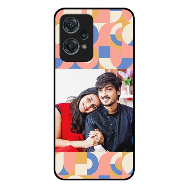 OnePlus Nord CE 2 Lite 5G Photo Printing on Glass Case - Semi-circle Maze Pattern Design OnePlus Nord CE 2 Lite 5G Photo Printing on Glass Case - Semi-circle Maze Pattern Design