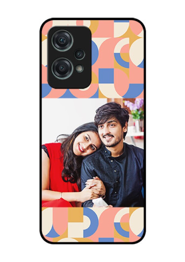 OnePlus Nord CE 2 Lite 5G Photo Printing on Glass Case - Semi-circle Maze Pattern Design