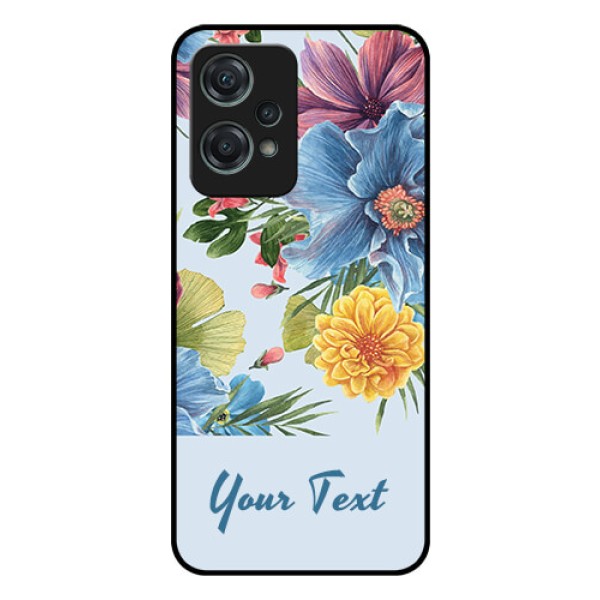 OnePlus Nord CE 2 Lite 5G Custom Glass Mobile Case - Stunning Watercolored Flowers Painting Design