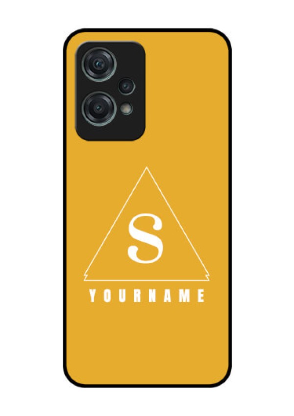 OnePlus Nord CE 2 Lite 5G Personalized Glass Phone Case - simple triangle Design