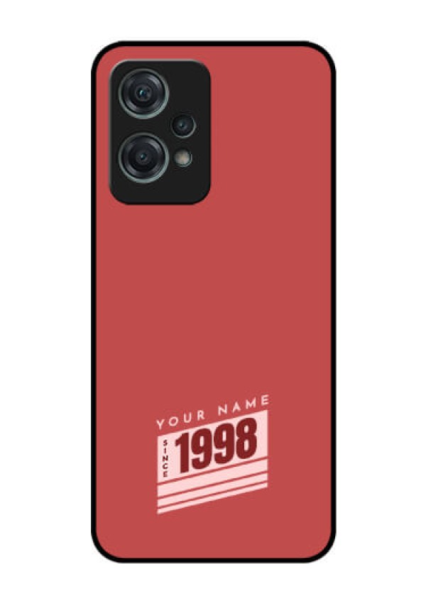 OnePlus Nord CE 2 Lite 5G Custom Glass Phone Case - Red custom year of birth Design