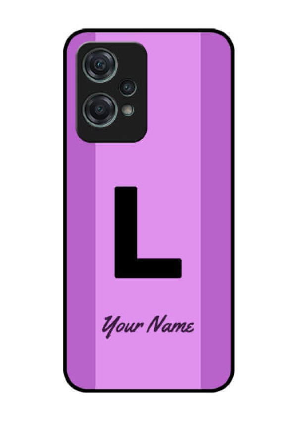 OnePlus Nord CE 2 Lite 5G Custom Glass Phone Case - Tricolor custom text Design