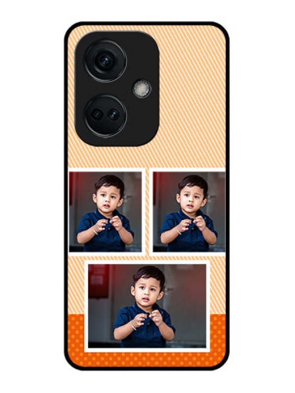 Custom OnePlus Nord CE 3 5G Photo Printing on Glass Case - Bulk Photos Upload Design