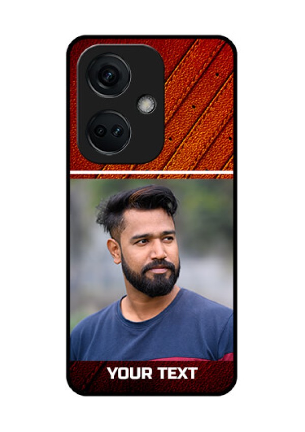 OnePlus Nord CE 3 5G Personalized Glass Phone Case - Leather Phone Case Design