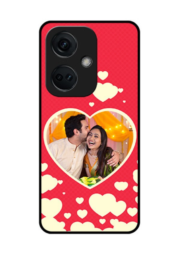 OnePlus Nord CE 3 5G Custom Glass Mobile Case - Love Symbols Phone Cover Design