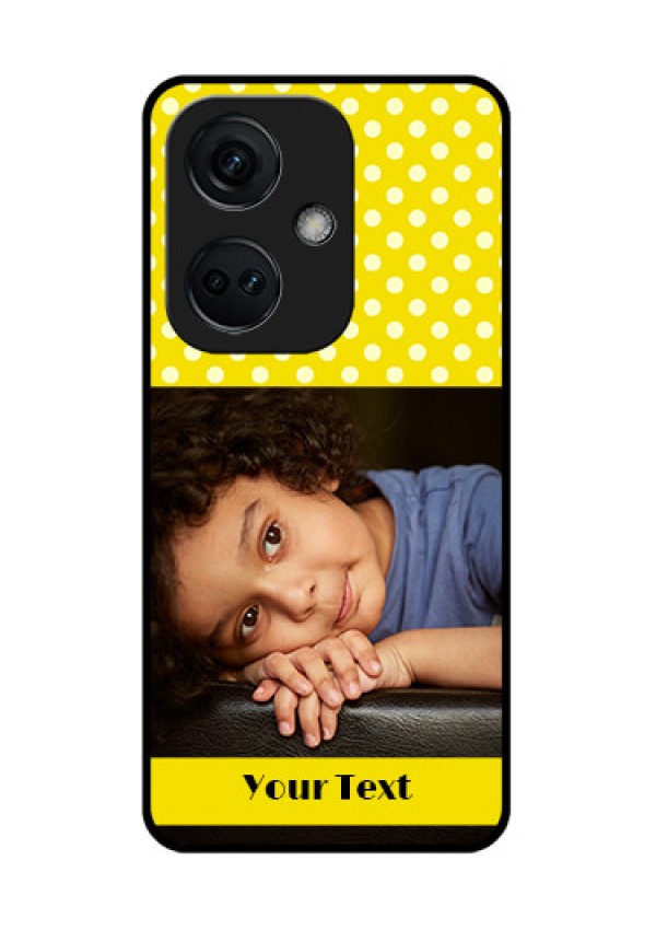 OnePlus Nord CE 3 5G Custom Glass Phone Case - Bright Yellow Case Design