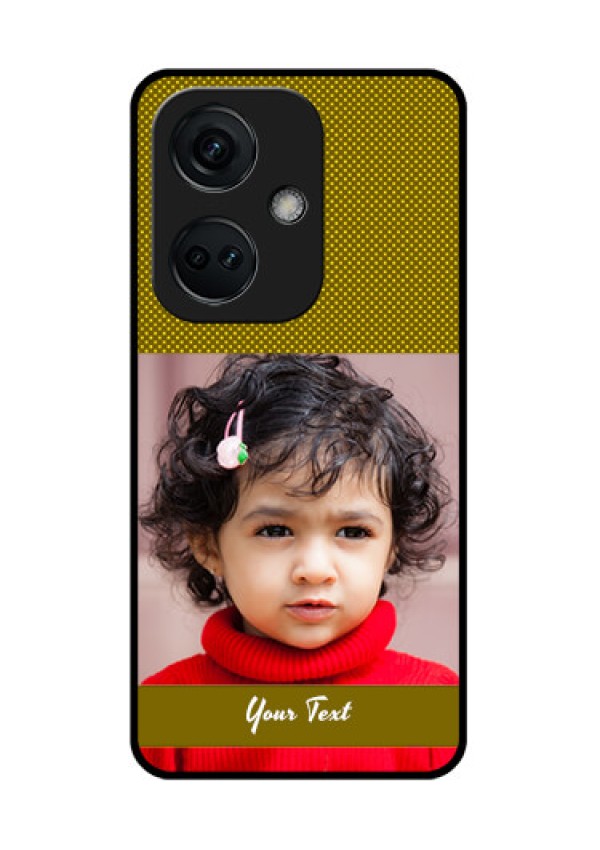 OnePlus Nord CE 3 5G Custom Glass Phone Case - Simple Green Color Design