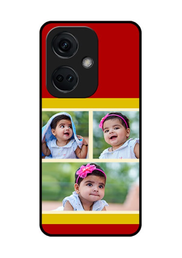 OnePlus Nord CE 3 5G Custom Glass Mobile Case - Multiple Pic Upload Design