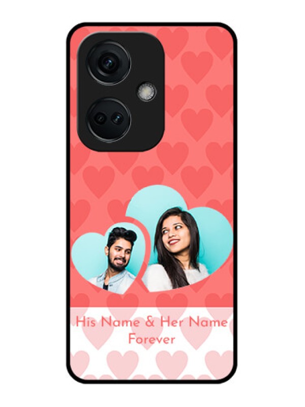 Custom OnePlus Nord CE 3 5G Personalized Glass Phone Case - Couple Pic Upload Design