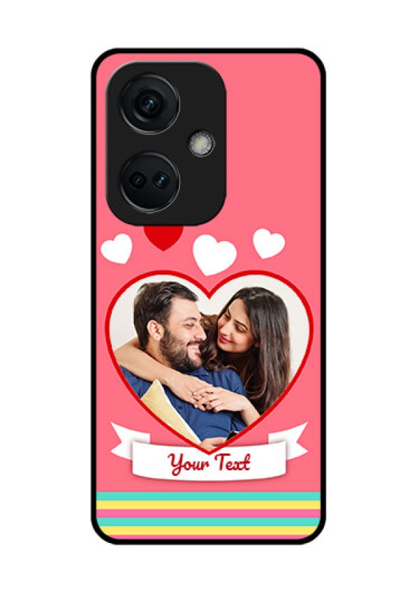 OnePlus Nord CE 3 5G Photo Printing on Glass Case - Love Doodle Design