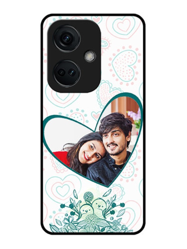 Custom OnePlus Nord CE 3 5G Photo Printing on Glass Case - Premium Couple Design