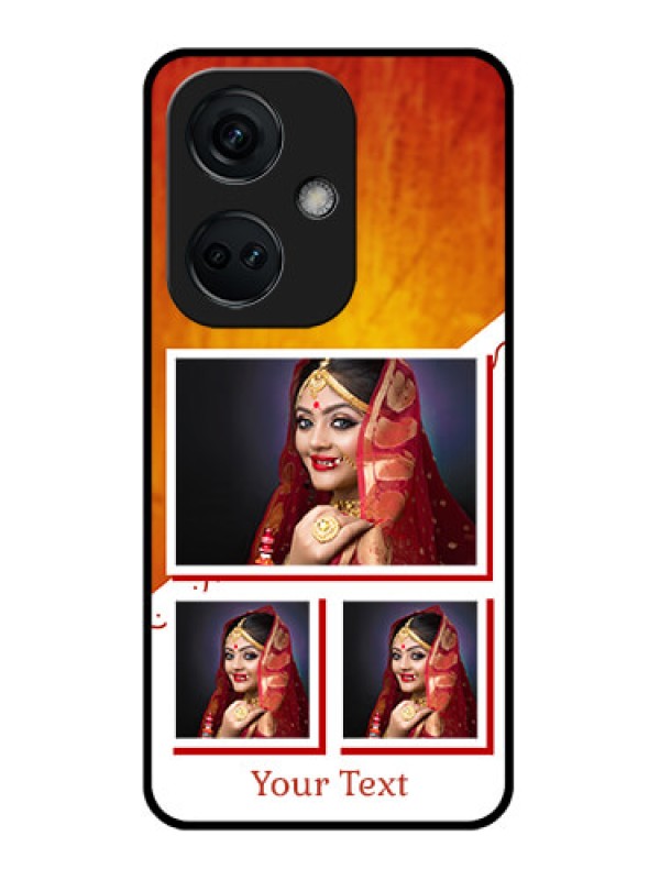 Custom OnePlus Nord CE 3 5G Custom Glass Phone Case - Wedding Memories Design