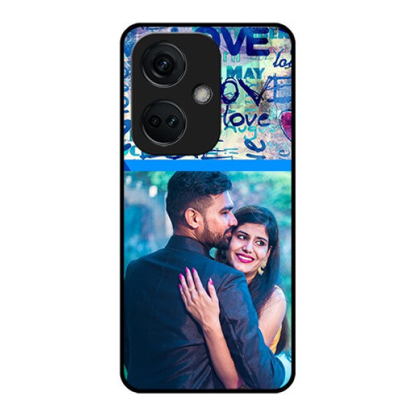 OnePlus Nord CE 3 5G Custom Glass Mobile Case - Colorful Love Design