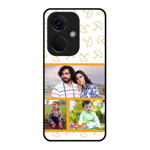 OnePlus Nord CE 3 5G Custom Glass Mobile Case - Yellow Pattern Design