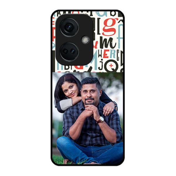 OnePlus Nord CE 3 5G Personalized Glass Phone Case - Alphabet Design