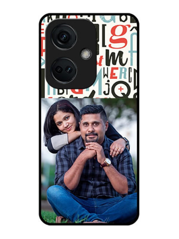 Custom OnePlus Nord CE 3 5G Personalized Glass Phone Case - Alphabet Design