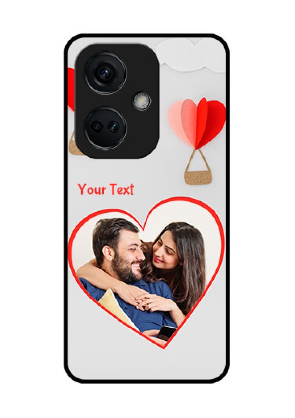 OnePlus Nord CE 3 5G Custom Glass Mobile Case - Parachute Love Design