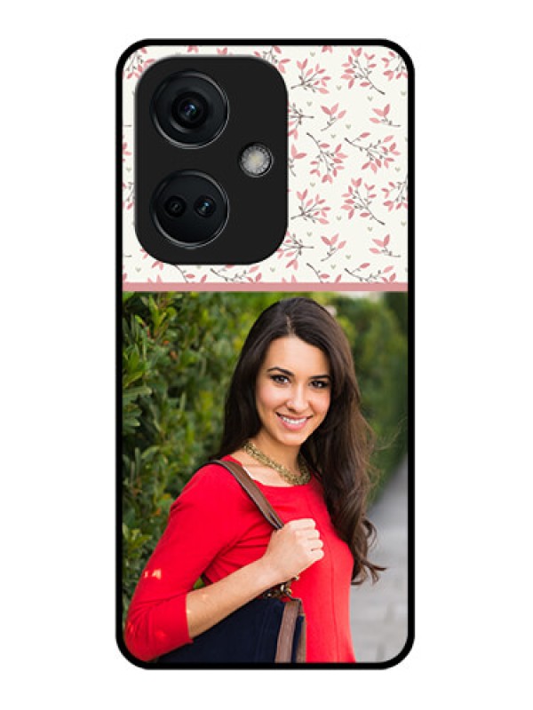 Custom OnePlus Nord CE 3 5G Custom Glass Phone Case - Premium Floral Design