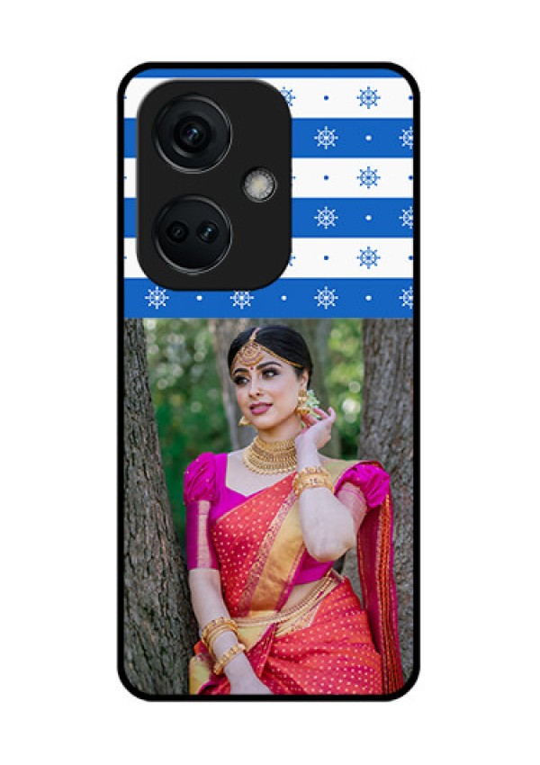OnePlus Nord CE 3 5G Photo Printing on Glass Case - Snow Pattern Design