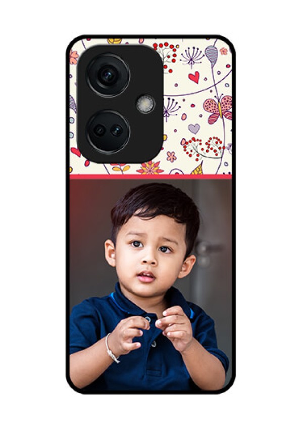 OnePlus Nord CE 3 5G Custom Glass Mobile Case - Premium Floral Design
