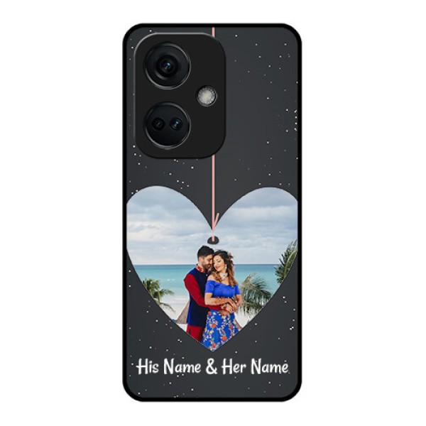 OnePlus Nord CE 3 5G Custom Glass Phone Case - Hanging Heart Design