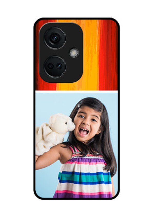 OnePlus Nord CE 3 5G Personalized Glass Phone Case - Multi Color Design