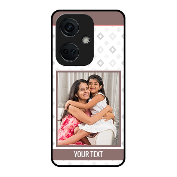 OnePlus Nord CE 3 5G Photo Printing on Glass Case - Simple Diamond Design