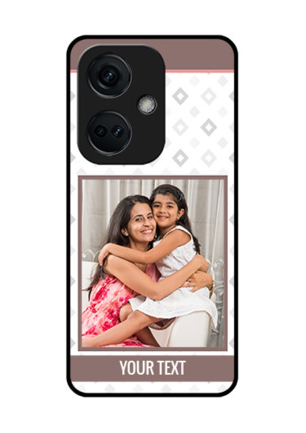 OnePlus Nord CE 3 5G Photo Printing on Glass Case - Simple Diamond Design