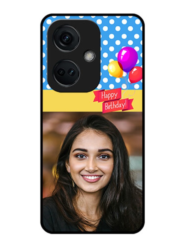 Custom OnePlus Nord CE 3 5G Custom Glass Mobile Case - Happy Birthday Design