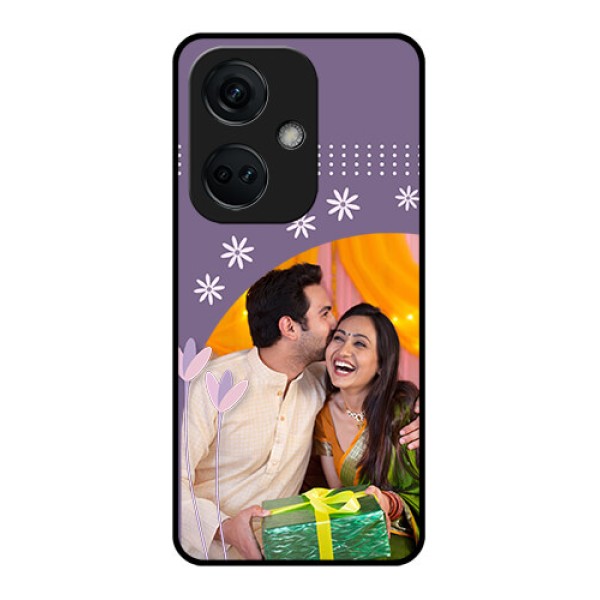 OnePlus Nord CE 3 5G Custom Glass Mobile Case - Lavender flowers design