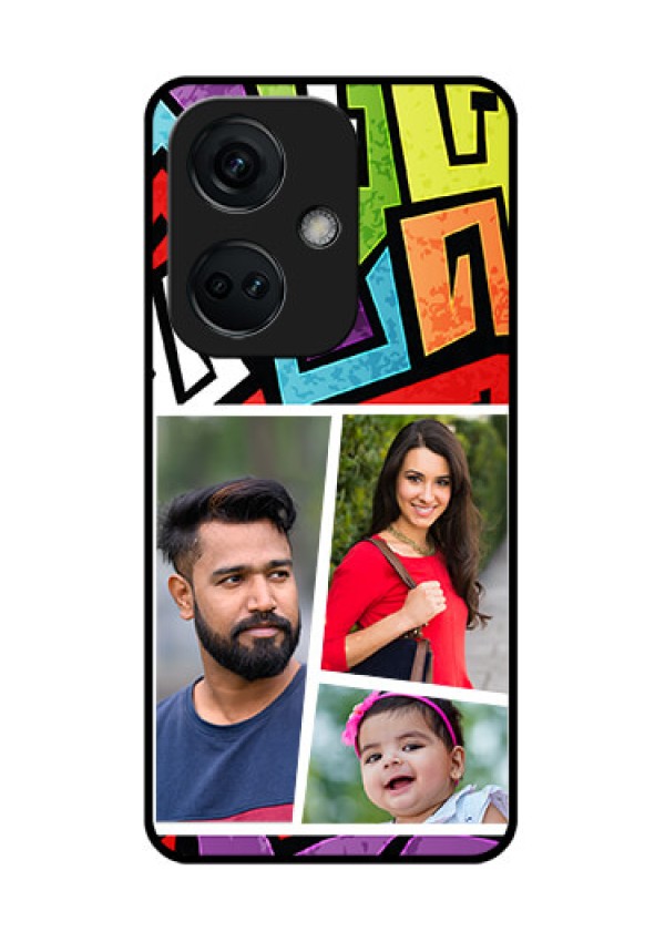 OnePlus Nord CE 3 5G Custom Glass Phone Case - Graffiti pattern Design