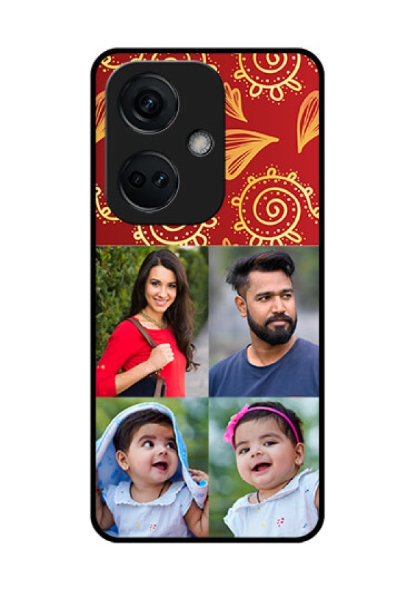 OnePlus Nord CE 3 5G Photo Printing on Glass Case - 4 Image Traditional Design
