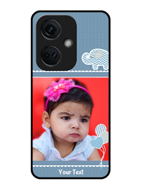 Custom OnePlus Nord CE 3 5G Photo Printing on Glass Case - with Kids Pattern Design