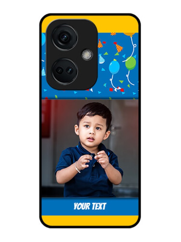 Custom OnePlus Nord CE 3 5G Custom Glass Mobile Case - Birthday Wishes Design
