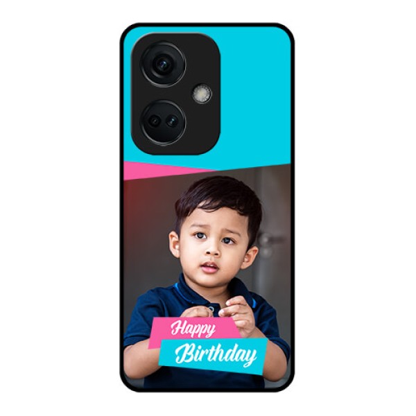 OnePlus Nord CE 3 5G Personalized Glass Phone Case - Image Holder with 2 Color Design