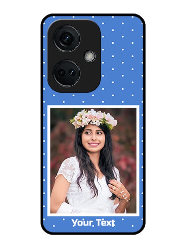 Custom OnePlus Nord CE 3 5G Photo Printing on Glass Case - Polka dots design