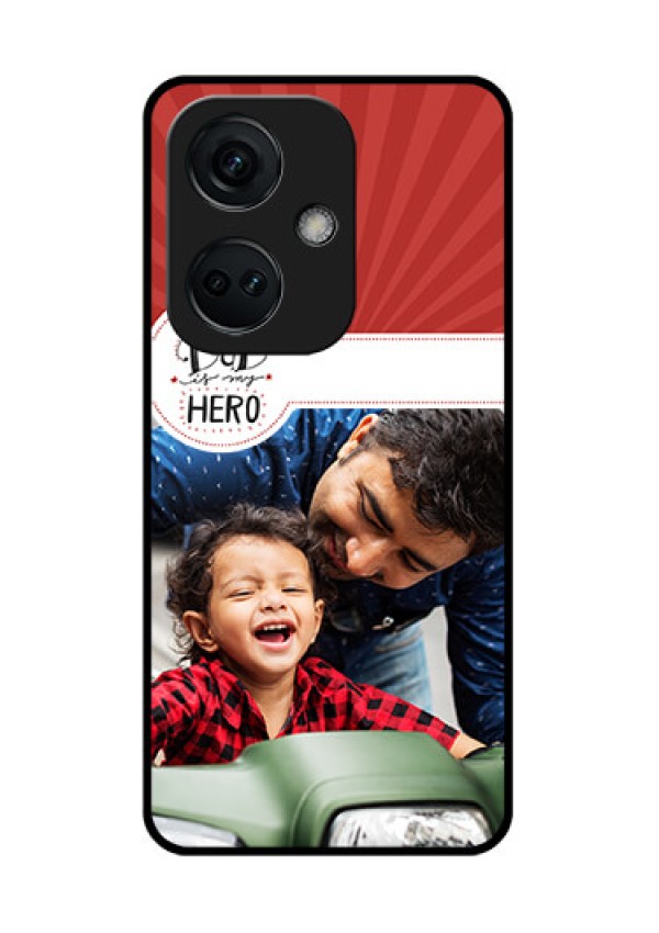 OnePlus Nord CE 3 5G Photo Printing on Glass Case - My Dad Hero Design