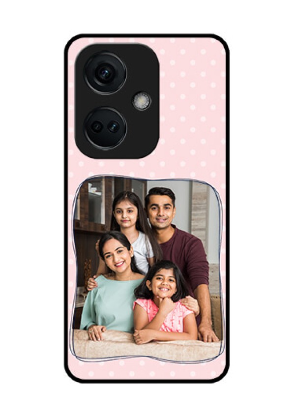OnePlus Nord CE 3 5G Custom Glass Phone Case - Family with Dots Design